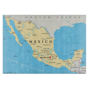 Tabla De Cortar Mapa político de México
