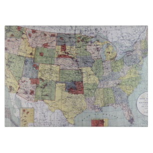TABLA DE CORTAR MAPA: RESERVAS, 1892