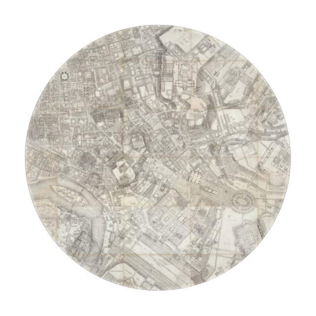 Tabla De Cortar Mapa topográfico de Roma antigua, Italia (Anverso)