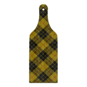Tabla De Cortar Maquillaje tartán amarillo chapa