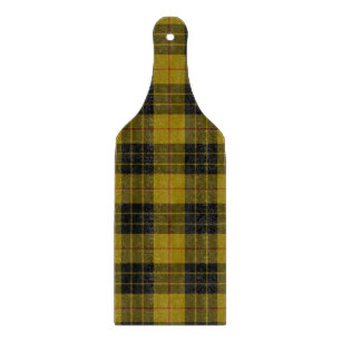 Tabla De Cortar Maquillaje tartán amarillo chapa