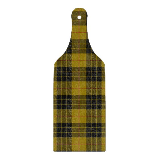 Tabla De Cortar Maquillaje tartán amarillo chapa (Anverso)