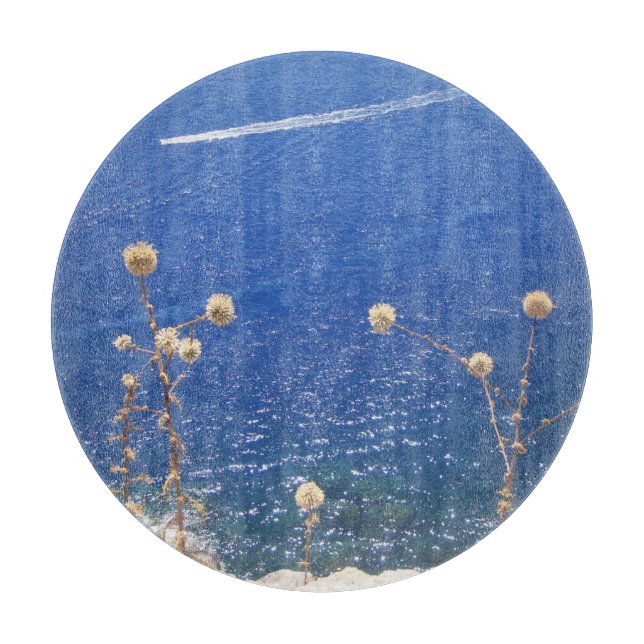 Tabla De Cortar Mar Azul griego (Anverso)