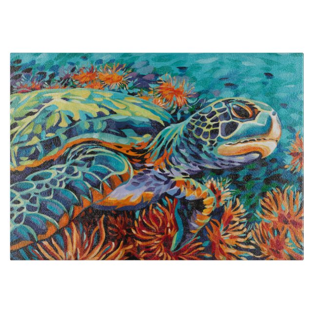 Tabla De Cortar Mar corazón (Anverso)