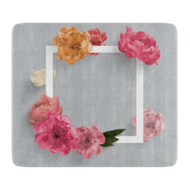 Tabla De Cortar Marco de flor