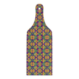 Tabla De Cortar Mardi Gras Fleur de lis