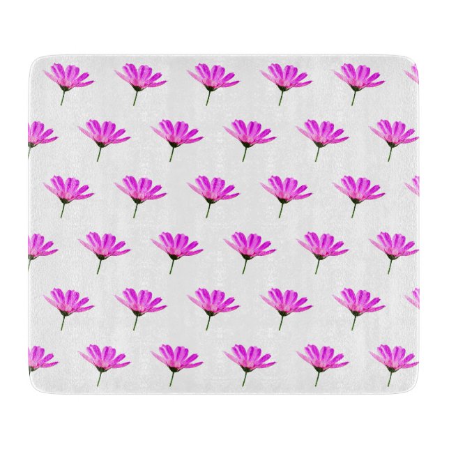 Tabla De Cortar Margarita Rosa  (Anverso)