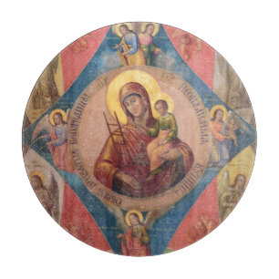 Tabla De Cortar María, Jesús y ángeles