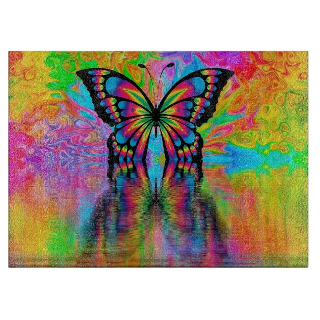 Tabla De Cortar Mariposa (Anverso)