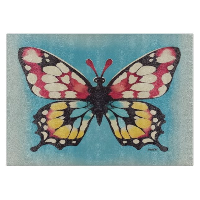 Tabla De Cortar Mariposa (Anverso)