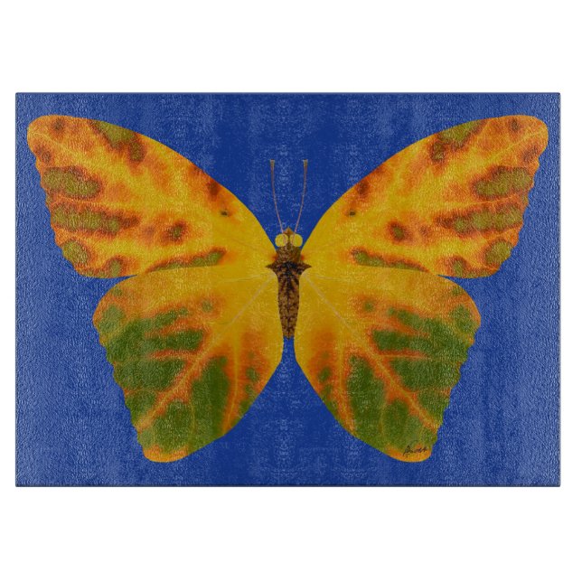 Tabla De Cortar Mariposa Aspen Leaf 1 (Anverso)