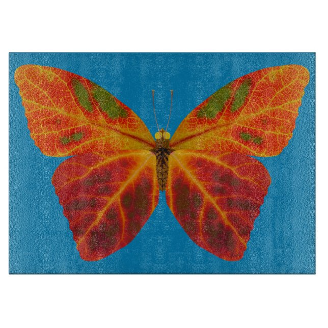 Tabla De Cortar Mariposa Aspen Leaf 2 (Anverso)