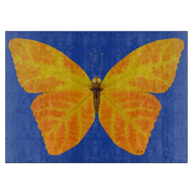 Tabla De Cortar Mariposa Aspen Leaf 3 (Anverso)