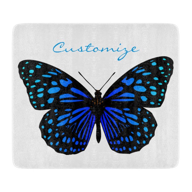 Tabla De Cortar mariposa azul Thunder_Cove (Anverso)