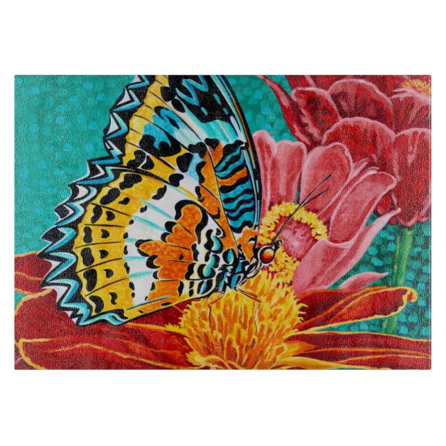 Tabla De Cortar Mariposa contrapesada I (Anverso)