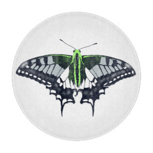 Tabla De Cortar Mariposa de cola de cerda con bandera de género