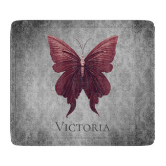 Tabla De Cortar Mariposa de Jeweld Rojo