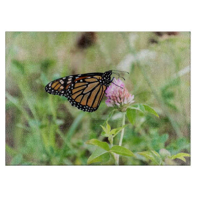 Tabla De Cortar Mariposa de monarca (Anverso)