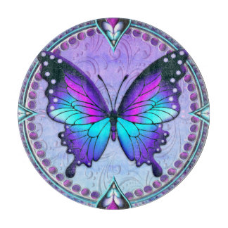 Tabla De Cortar Mariposa de sublimación con fondo