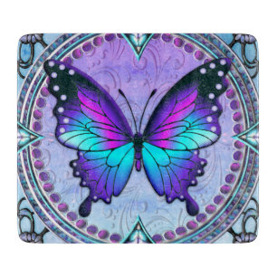 Tabla De Cortar Mariposa de sublimación con fondo