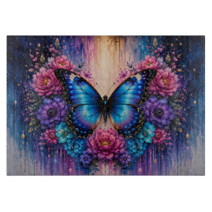 Tabla De Cortar Mariposa Floral