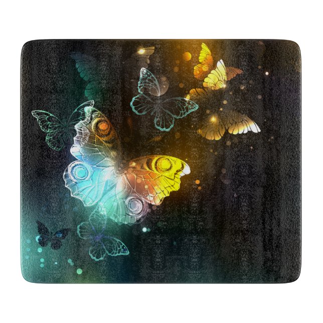 Tabla De Cortar Mariposa luminosa y mariposas nocturnas (Anverso)