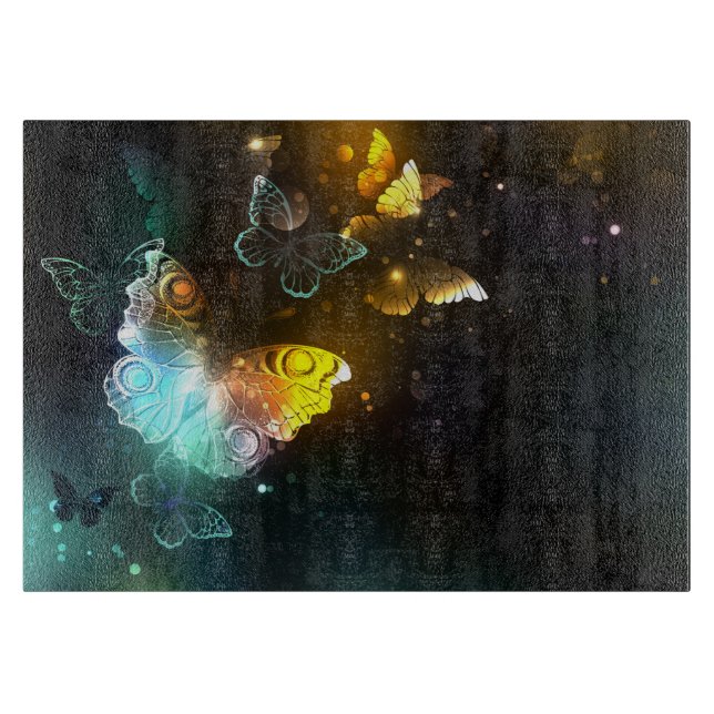 Tabla De Cortar Mariposa luminosa y mariposas nocturnas (Anverso)