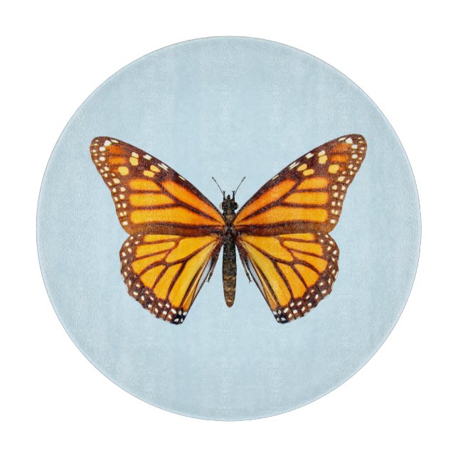 Tabla De Cortar Mariposa Monarca (Anverso)