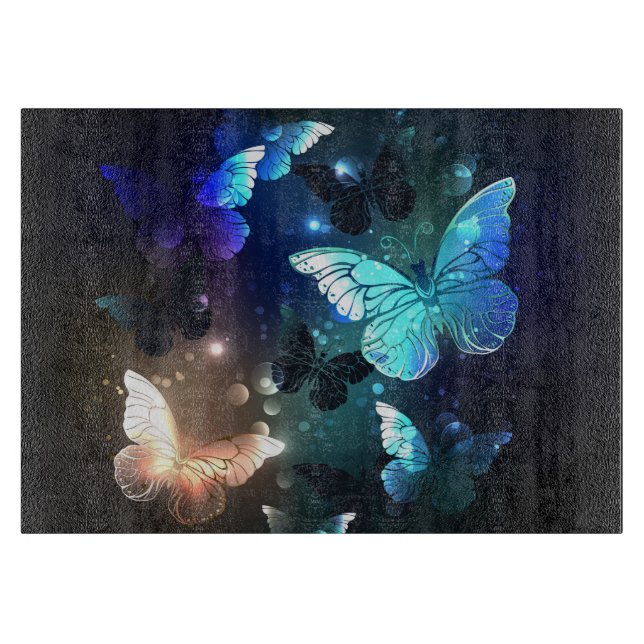 Tabla De Cortar Mariposa nocturna fluida (Anverso)