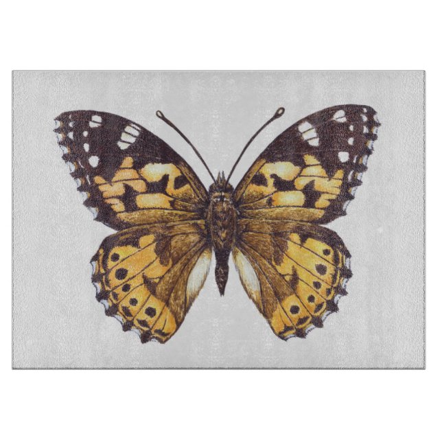 Tabla De Cortar Mariposa pintada (Anverso)