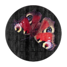 Tabla De Cortar Mariposa roja