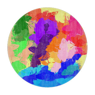 Tabla De Cortar Mariposas Rainbow Kaleidoscope