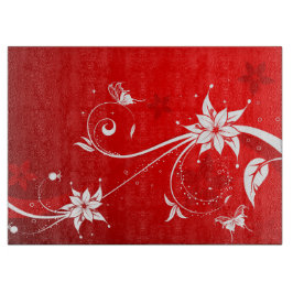 Tabla De Cortar Mariposas y flores