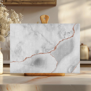 Tabla De Cortar Mármol Blanco Agata Gris Rosa Dorado Brillante