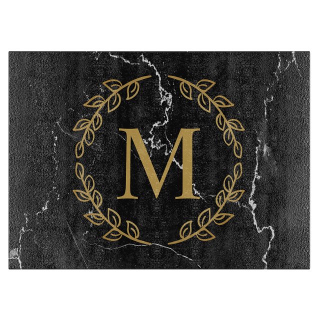 Tabla De Cortar Mármol negro (Anverso)