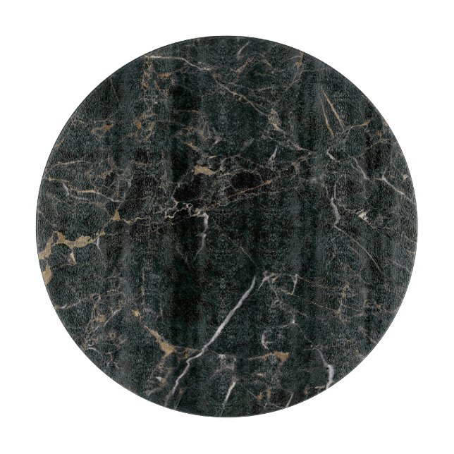Tabla De Cortar Mármol Negro Elegante: Fondo Texturizado (Anverso)