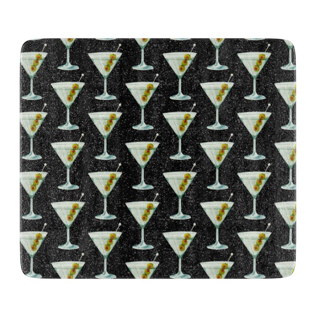 Tabla De Cortar Martini Cocktail Pattern (Anverso)