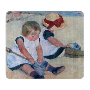 Tabla De Cortar Mary Cassatt Niños jugando en la playa 1884