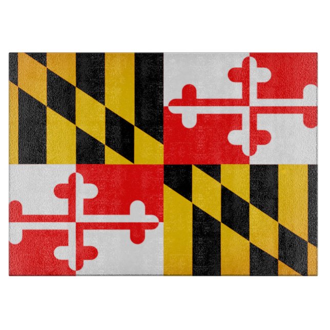 Tabla De Cortar Maryland Flag Cutting Board (Anverso)