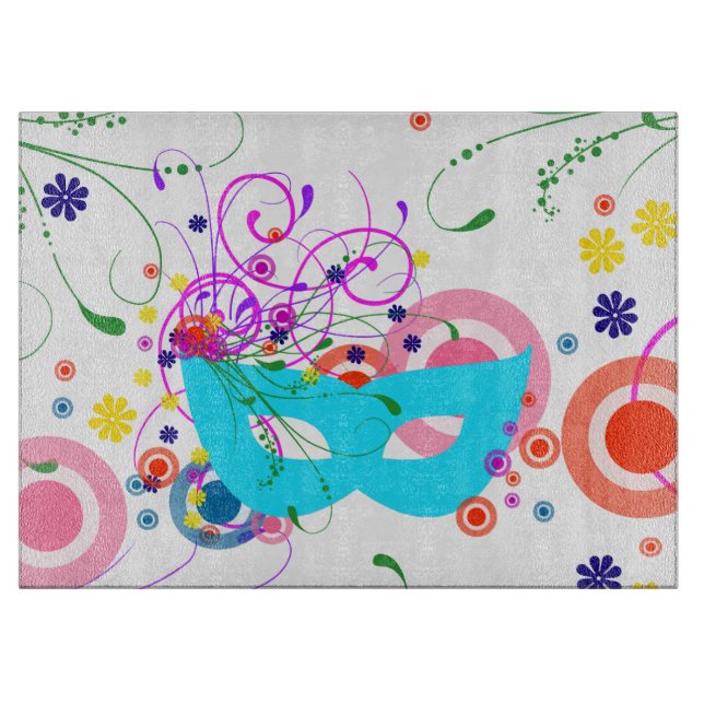 Tabla De Cortar Máscara de Purim (Anverso)