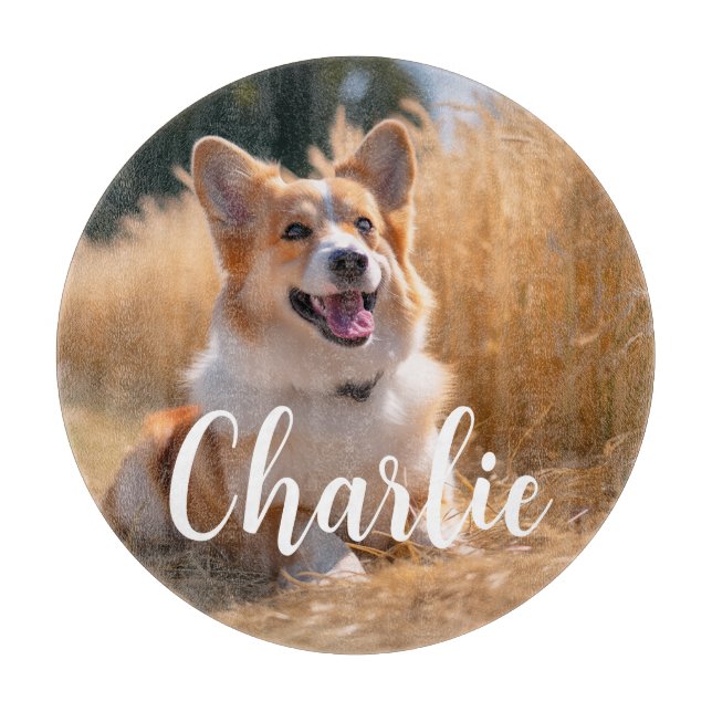 Tabla De Cortar Mascota personalizado Foto (Anverso)
