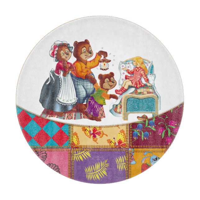 Tabla De Cortar Masha y 3 osos (Anverso)