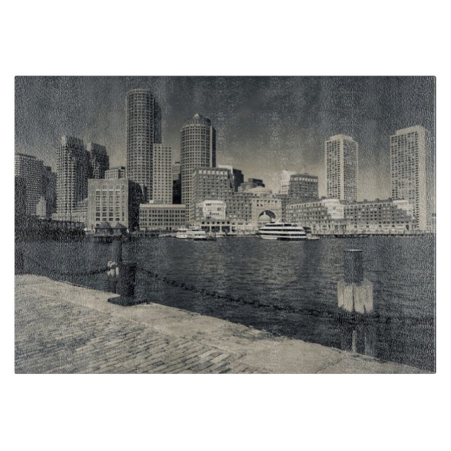 Tabla De Cortar Massachusetts, Boston, edificios Rowe's Wharf (Anverso)
