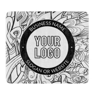 Tabla De Cortar Material gráfico de línea moderno y su logotipo co