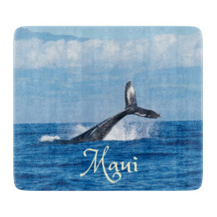 Tabla De Cortar Maui Hawaii Ocean Whale Tail