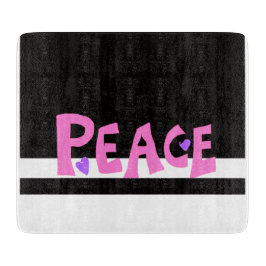 Tabla De Cortar MAZIPOODLES Peace Pink
