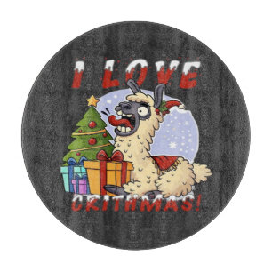 Tabla De Cortar ME ENCANTA CRITHMAS Llama