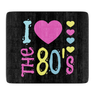 Tabla De Cortar Me encanta el disfraz de discoteca de los 80