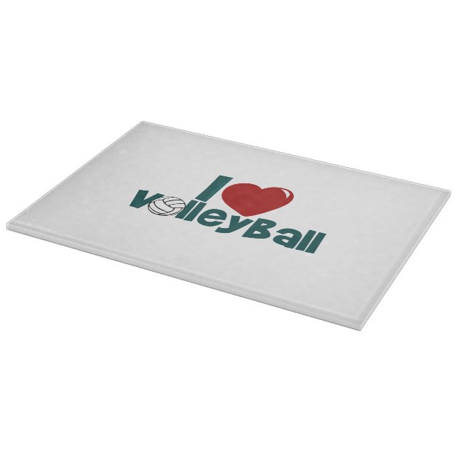 Tabla De Cortar Me encanta el voleibol (Borde)