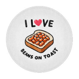 Tabla De Cortar Me encantan los frijoles con tostada